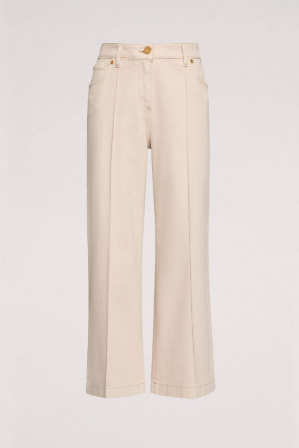 Luisa Spagnoli jeansy w neutralnym odcieniu beżu