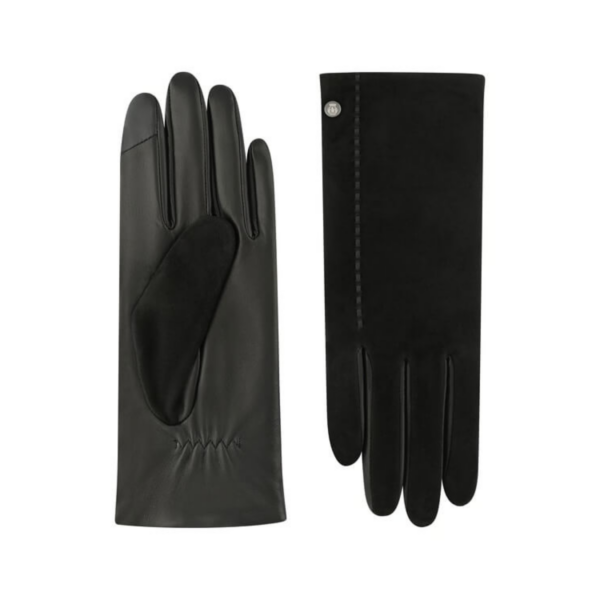 Skórzane rękawiczki czarne