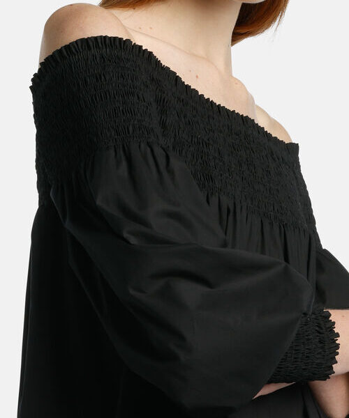 Luisa Spagnoli sukienka oversize w kolorze czarnym