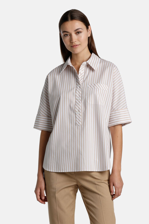 Luisa Spagnoli bawełniana koszula w paski