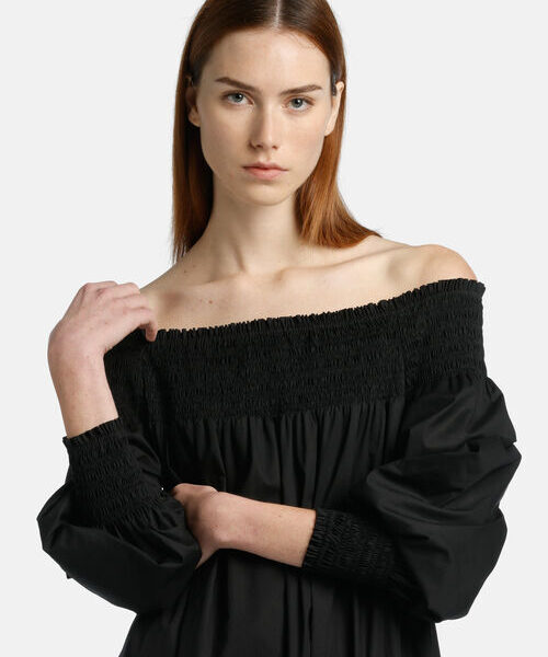 Luisa Spagnoli sukienka oversize w kolorze czarnym