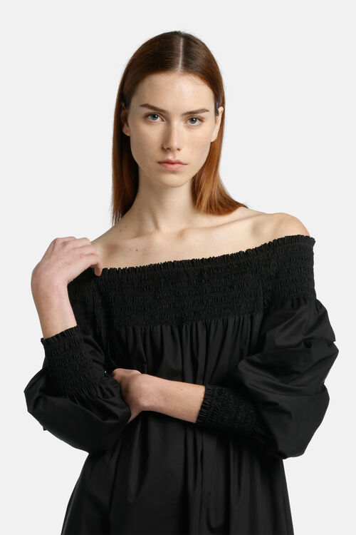 Luisa Spagnoli sukienka oversize w kolorze czarnym