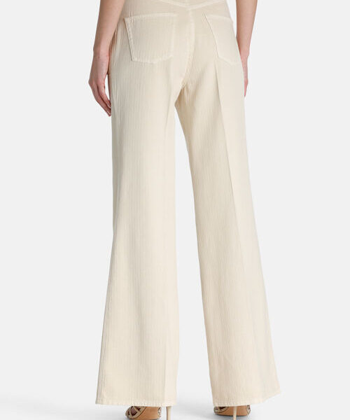 Luisa Spagnoli spodnie Ali w kolorze maślanym