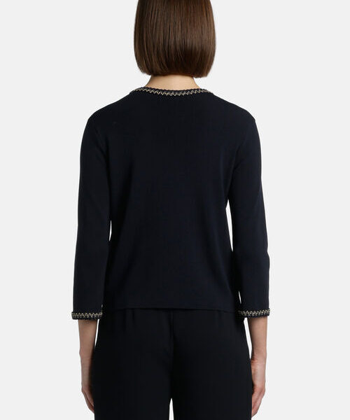 Luisa Spagnoli COPIATURA bluzka wiskozowa 3/4 rękaw