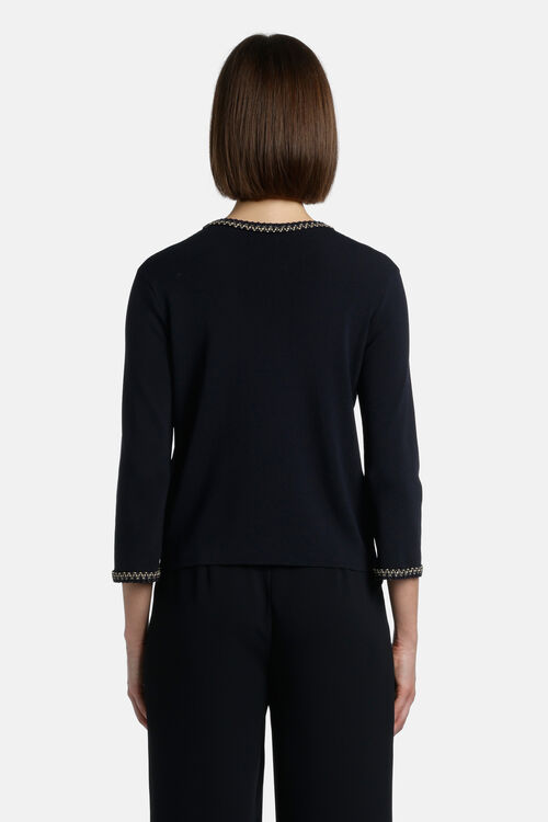 Luisa Spagnoli COPIATURA bluzka wiskozowa 3/4 rękaw