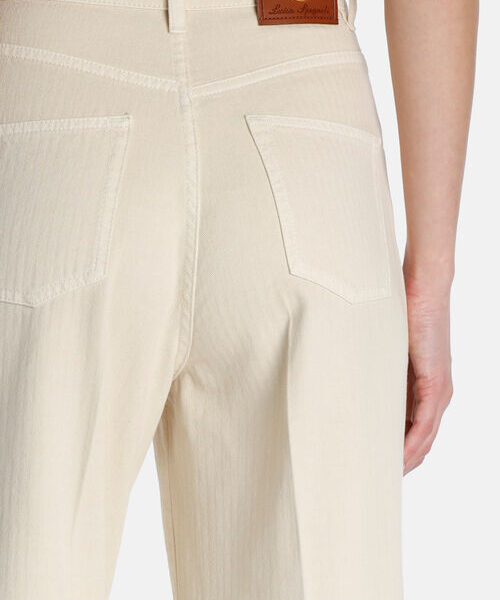 Luisa Spagnoli spodnie Ali w kolorze maślanym