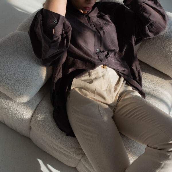 Luisa Spagnoli spodnie Arduo w kolorze beżowym