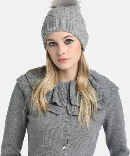 Czapka Luisa Spagnoli CAMELIO 100% wełna