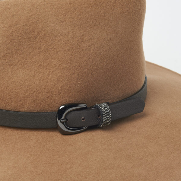 Kapelusz Peserico beżowy z wełny