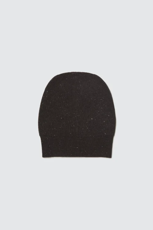 Czapka Peserico brązowa z mieszanki wełny, kaszmiru i jedwabiu