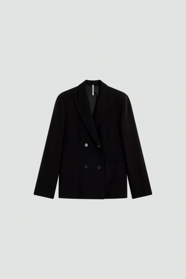 Dwurzędowa czarna marynarka Liviana Conti