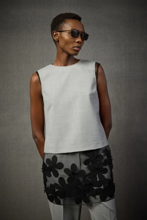 Bluzka Liviana Conti z jedwabną organzą