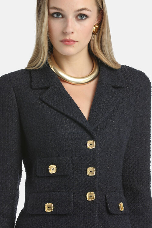 Wełniana marynarka krótka Saponetta Luisa Spagnoli