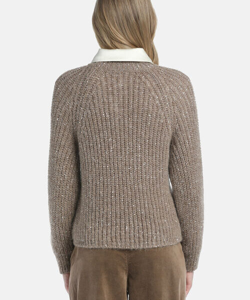 Sweter z błyszczącą nitką Ciglia Luisa Spagnoli