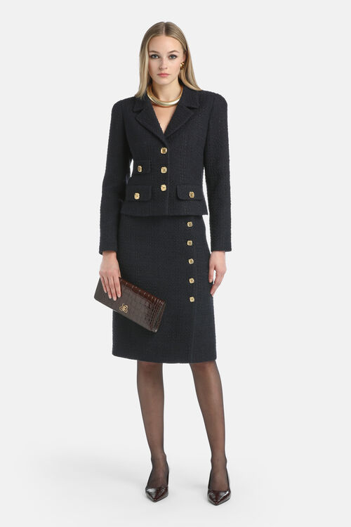 Wełniana marynarka krótka Saponetta Luisa Spagnoli