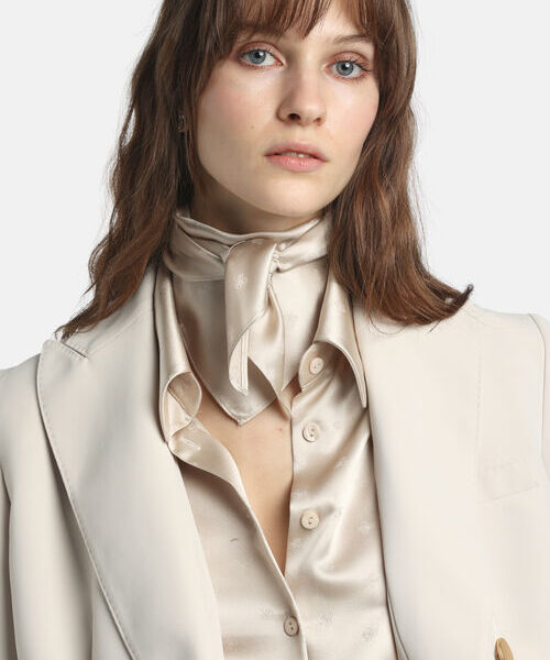 jedwabna apaszka trojkątna Rametto Luisa Spagnoli