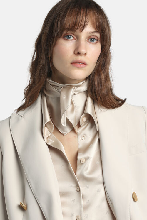 jedwabna apaszka trojkątna Rametto Luisa Spagnoli