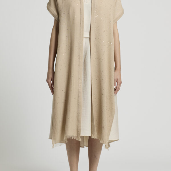 Bawełniane kimono z cekinami Peserico