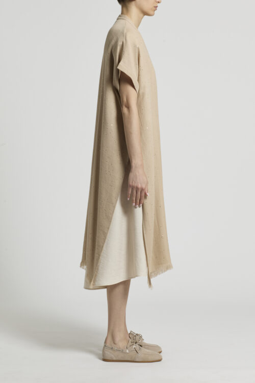 Bawełniane kimono z cekinami Peserico