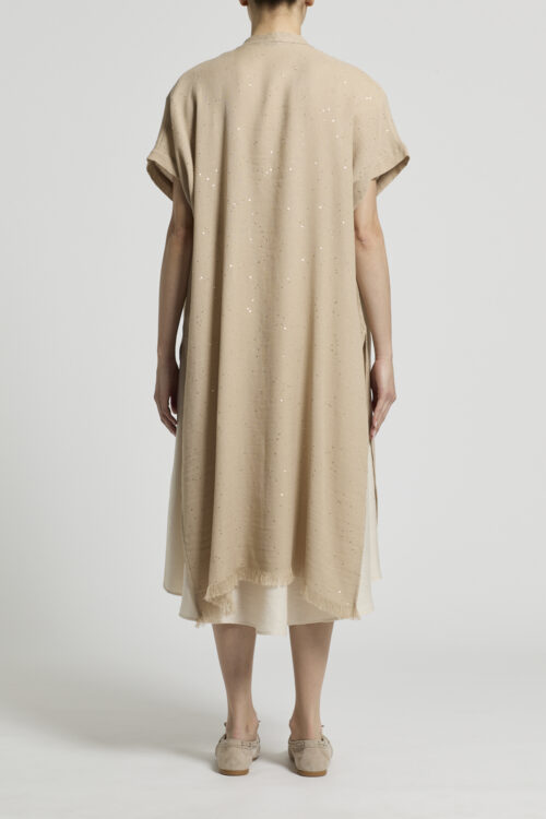 Bawełniane kimono z cekinami Peserico