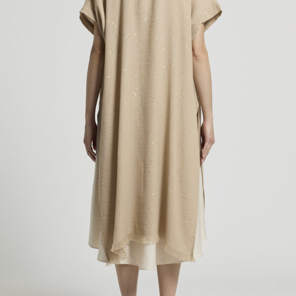 Bawełniane kimono z cekinami Peserico