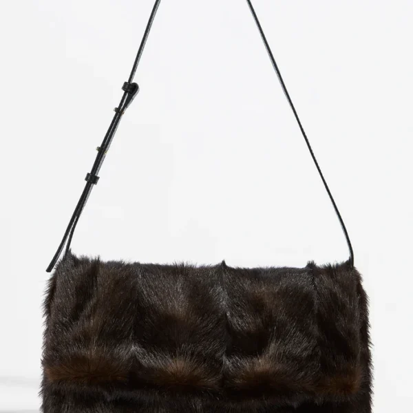 futrzana torebka na ramię Liviana Conti