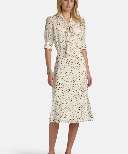 Sukienka midi PINASCA Luisa Spagnoli w groszki