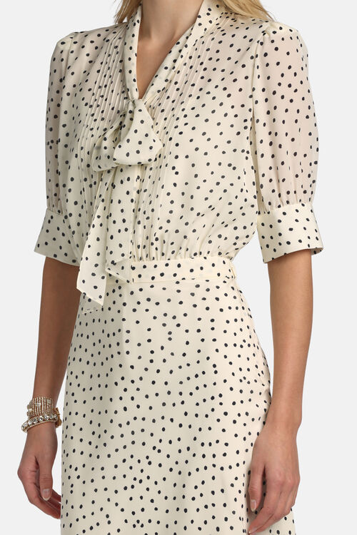 Sukienka midi PINASCA Luisa Spagnoli w groszki