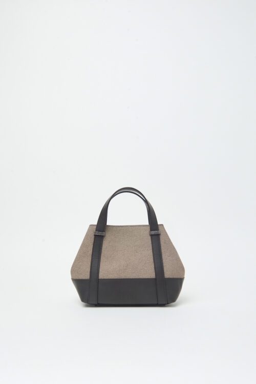 Mała torebka Peserico z dodatkiem skóry