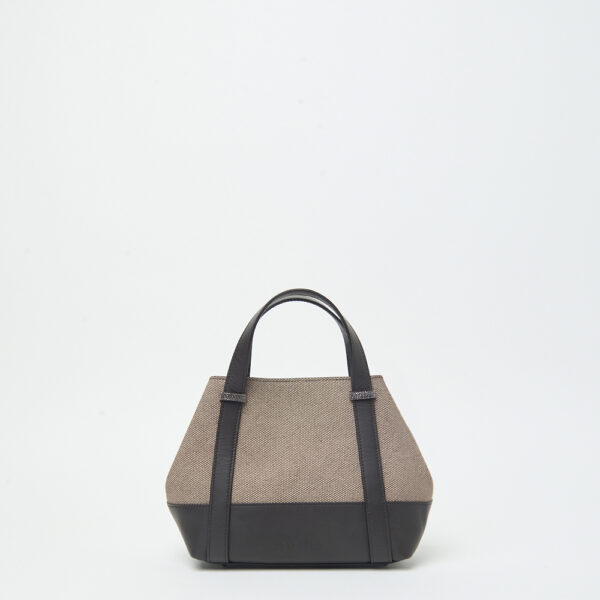 Mała torebka Peserico z dodatkiem skóry