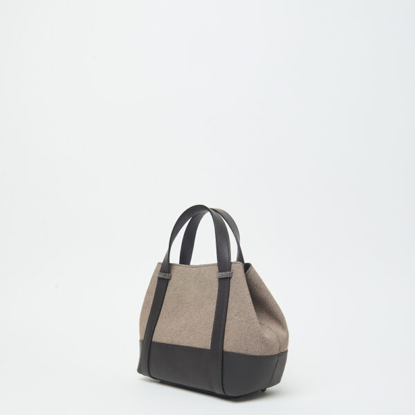 Mała torebka Peserico z dodatkiem skóry