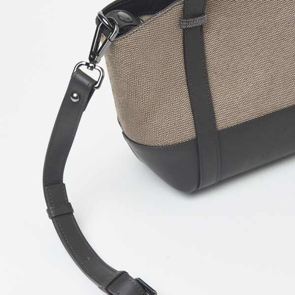 Mała torebka Peserico z dodatkiem skóry