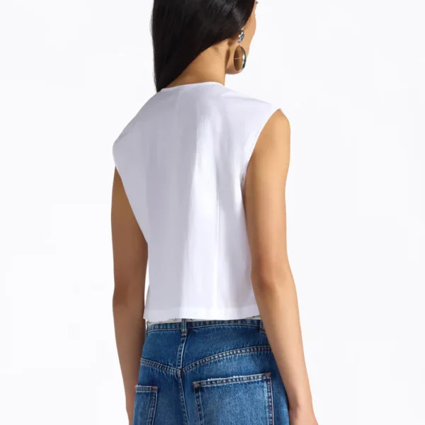 kamizelka crop z wiązaniem Liviana Conti