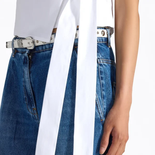 kamizelka crop z wiązaniem Liviana Conti