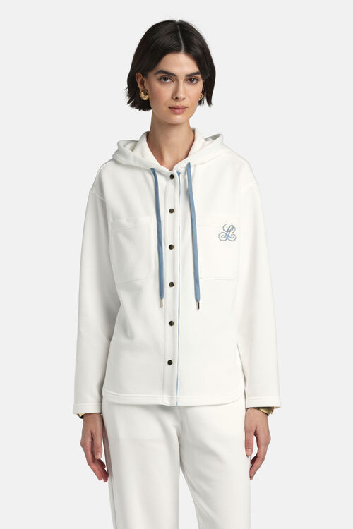 6154150826930323fd10104_77612876_02740140XX1 Bluza bawełniana BONELLA z kapturem Luisa Spagnoli