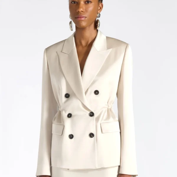 Marynarka dwurzędowa z ozdobnymi guzikami Liviana Conti