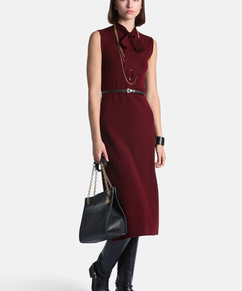 13982391906a1ff2fc54f6a4_73585203_02840900XX11 Elegancka sukienka midi z wełny Masuria Luisa Spagnoli