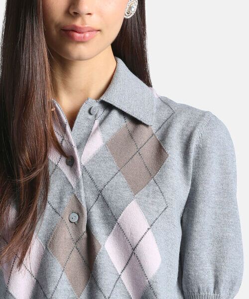 9836835166a1ff2eccff9d3_13131361_02840750XX3 Sweter damski polo z wełny dziewiczej Marius Luisa Spagnoli