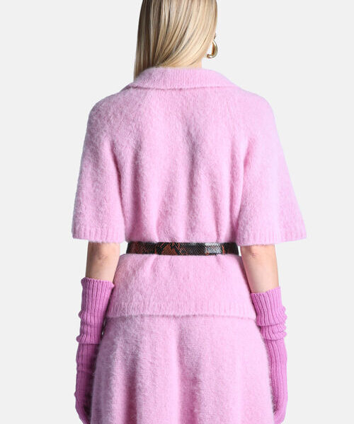 18226625606a1ff876ba1485_31730008_02840200XX2 Sweter polo z wykończeniem bouclé Cips Luisa Spagnoli
