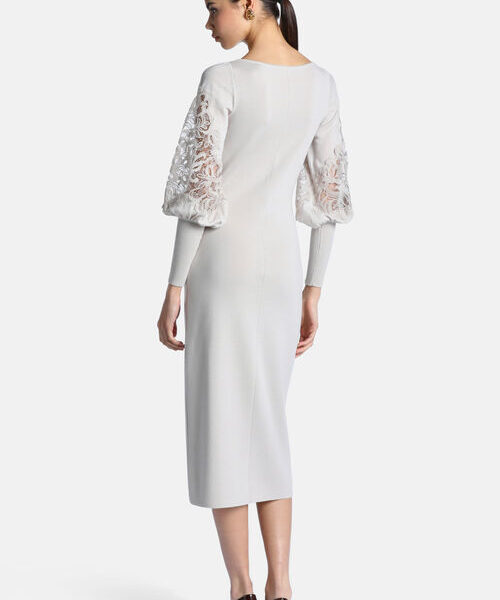 8687954246a1ff8942978a0_38337733_02840460XX2 Elegancka sukienka midi z wełny merino Luisa Spagnoli Madelin